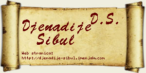 Đenadije Šibul vizit kartica